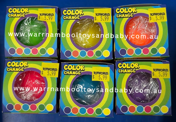 Squishy Colour Change Ball 6cm Assorted Colours