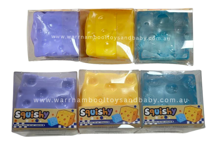 Squishy 6cm Cheese Block HARD Coconut Squish