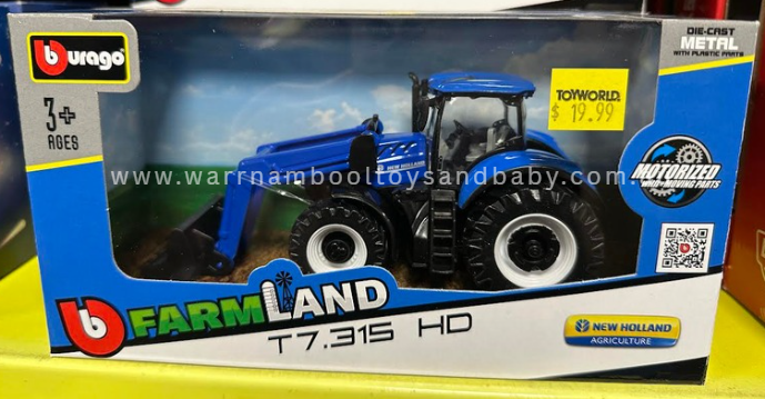 Burago New Holland Tractor with Front End Loader