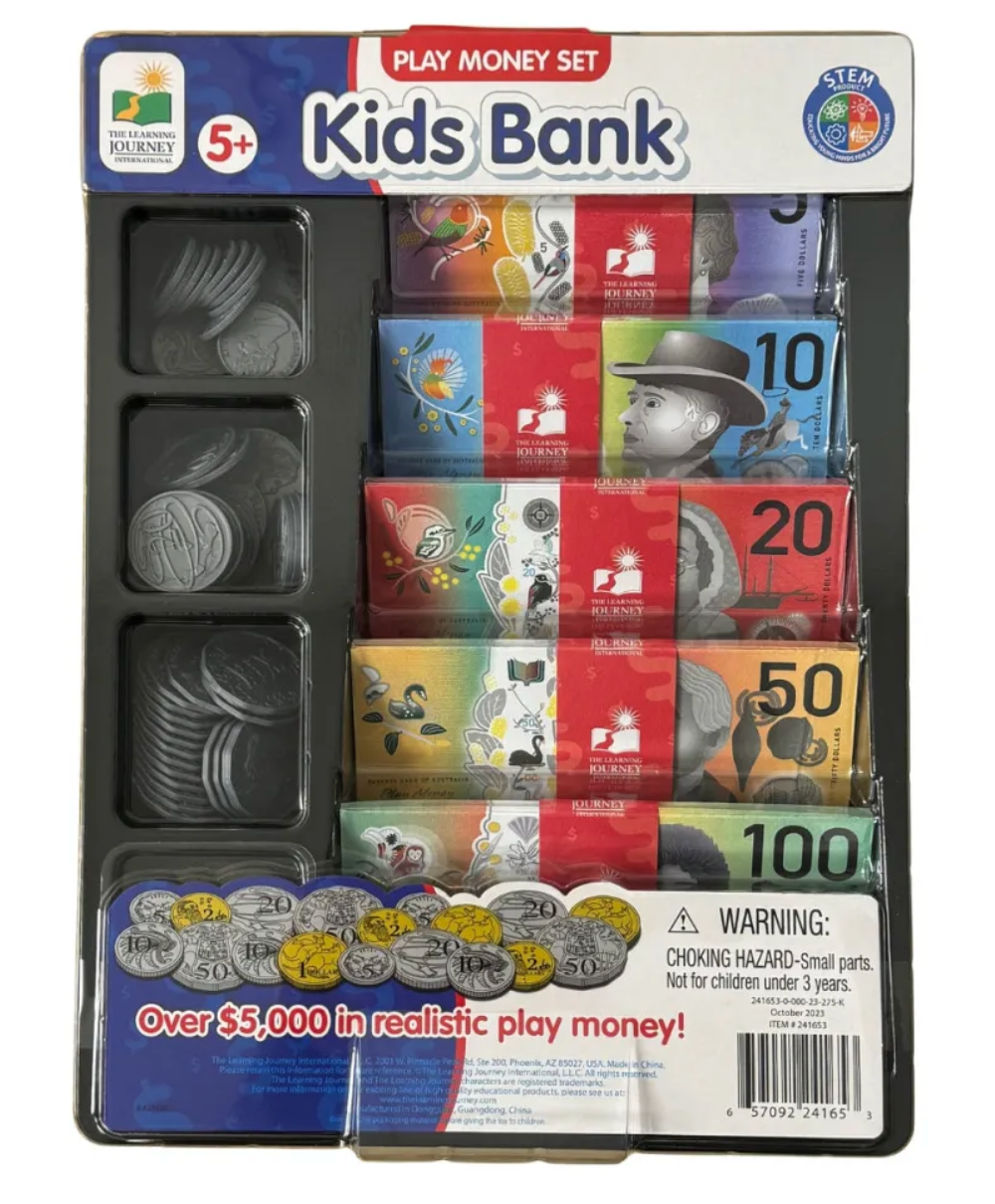 Kids Bank- Play Money Set