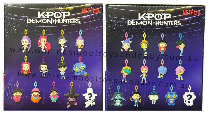 KPop Demon Hunters Mini Figure Keychain Blind Bag S1 &amp; S2 Assorted