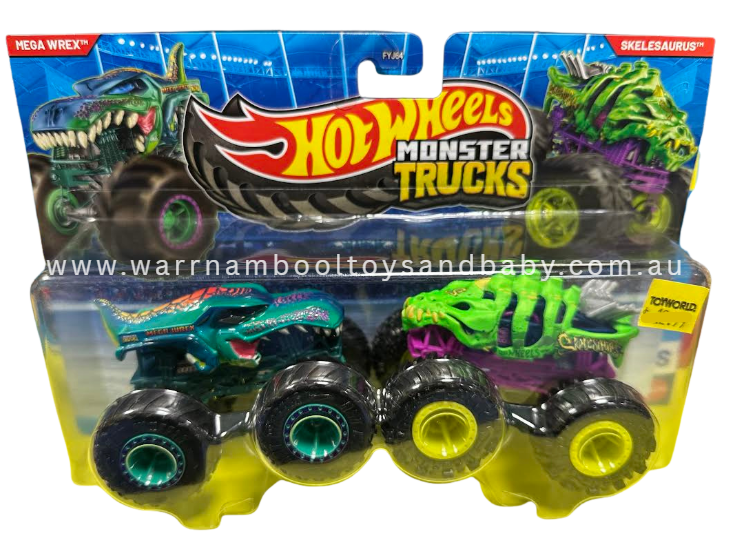 Hot Wheels Monster Trucks 2pk Demolitian Doubles Assorted Designs