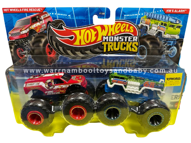 Hot Wheels Monster Trucks 2pk Demolitian Doubles Assorted Designs