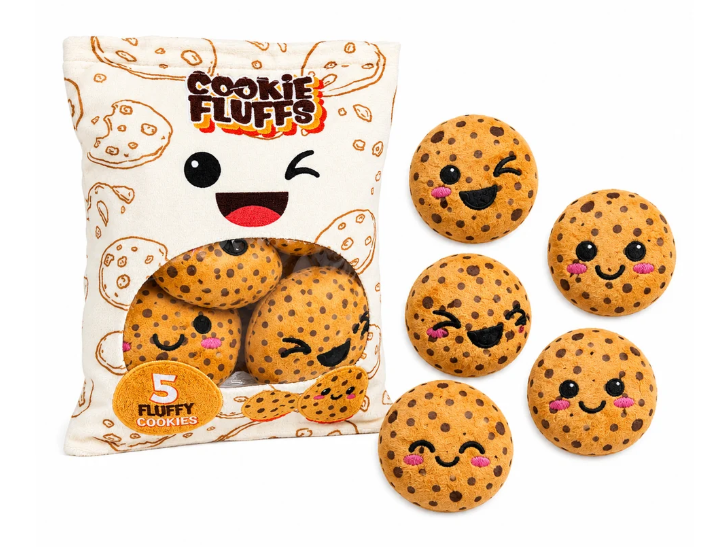 Pink Poppy Plush Snack Bag Buddies Assorted