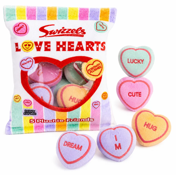 Pink Poppy Plush Snack Bag Buddies Assorted
