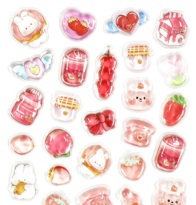 Pink Poppy 3D Stickers - RABBIT