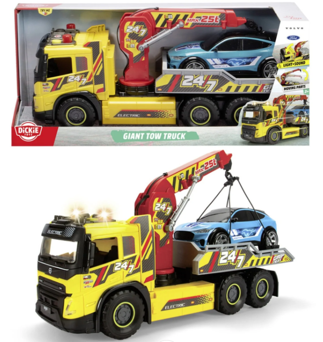 Dickie Toys Giant Tow Truck with Lights &amp; Sounds