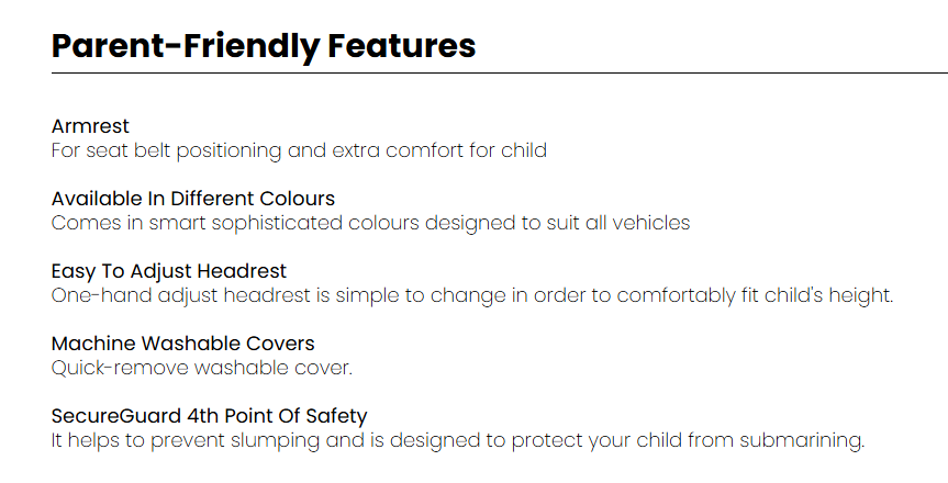 Britax Hi Liner Grey Booster 4-8yrs