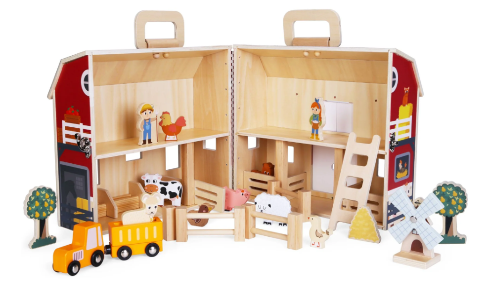Edufun Wooden Farm Playset