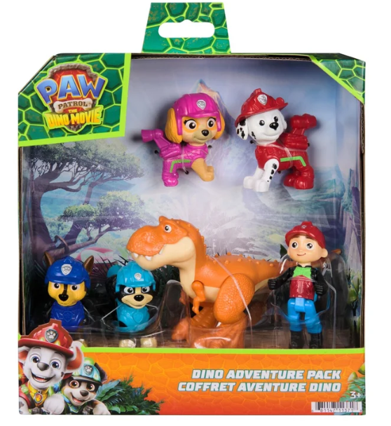 Paw Patrol The Dino Movie Dino Adventure Figure Pack