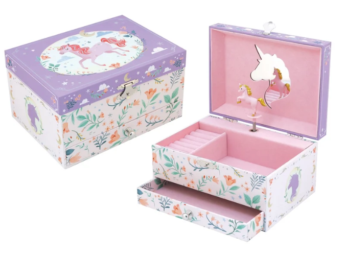 Unicorn Musical Jewellery Box with Drawer