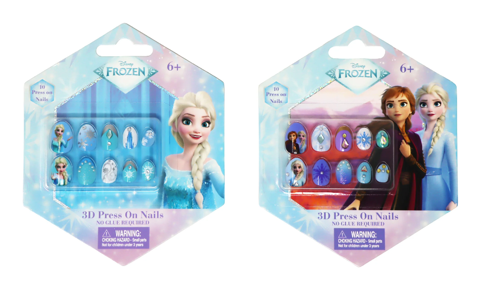 Pink Poppy Disney Frozen Press On Nails