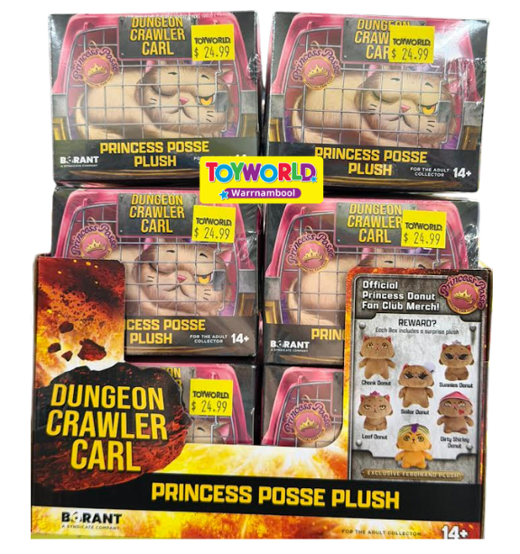 Dungeon Crawler Carl Princess Donut Posse 6" Plush Blind Box Assorted