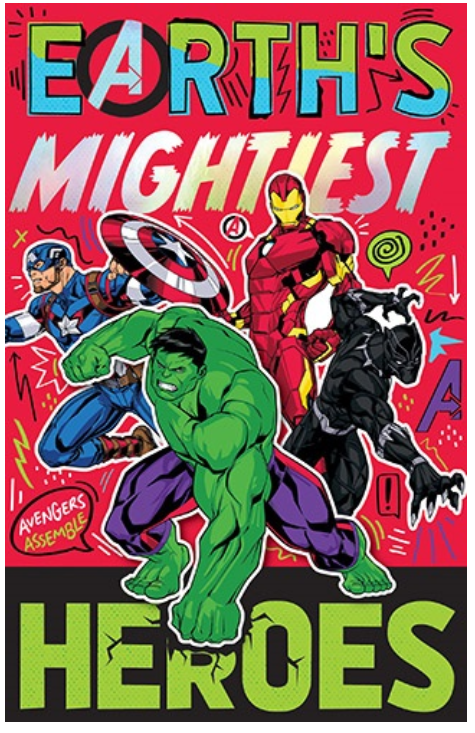 Premium Birthday Card - Marvel Avengers 'Earth's Mightiest Heroes'