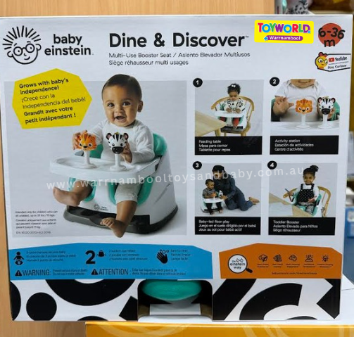 Baby Einstein Dine &amp; Discover Multi Use Booster Seat 6-36 months