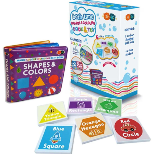 Buddy &amp; Barney Bath Time Shapes &amp; Colours Book &amp; Toy