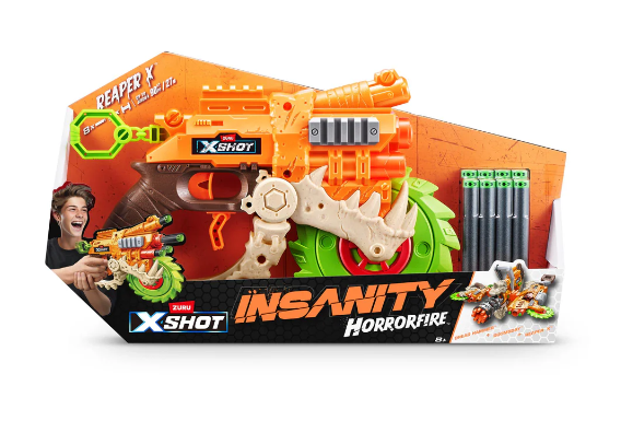 Zuru XShot Horror Fire Reaper X with 8 Darts