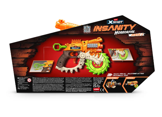 Zuru XShot Horror Fire Reaper X with 8 Darts