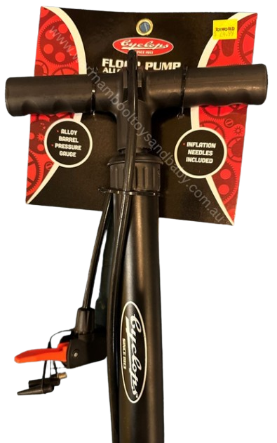 Cyclops Alloy Floor Pump with Guage