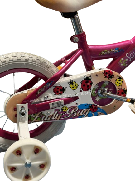 Bike 12inch/30cm Southern Cross Girls LADY BUG PINK