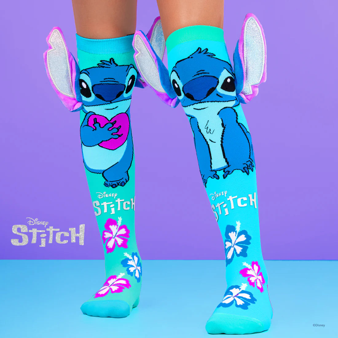 Mad Mia Stitch Silver Ears Socks One Size Fits Most 6-99