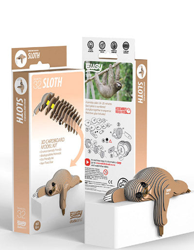 Eugy Cardboard Model Kit Sloth