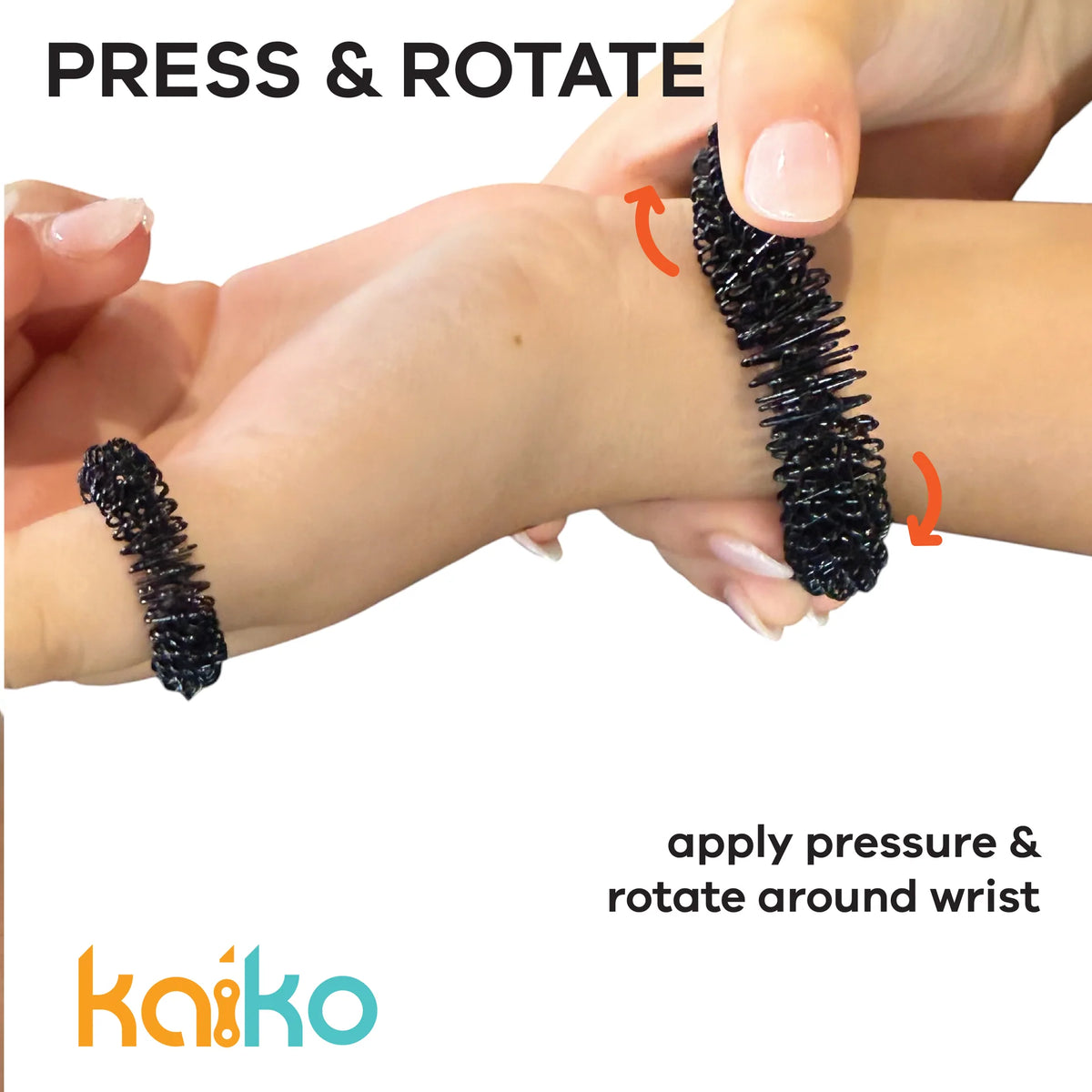 Kaiko Wrist Spikey Single Black Small - NOT for all day wear
