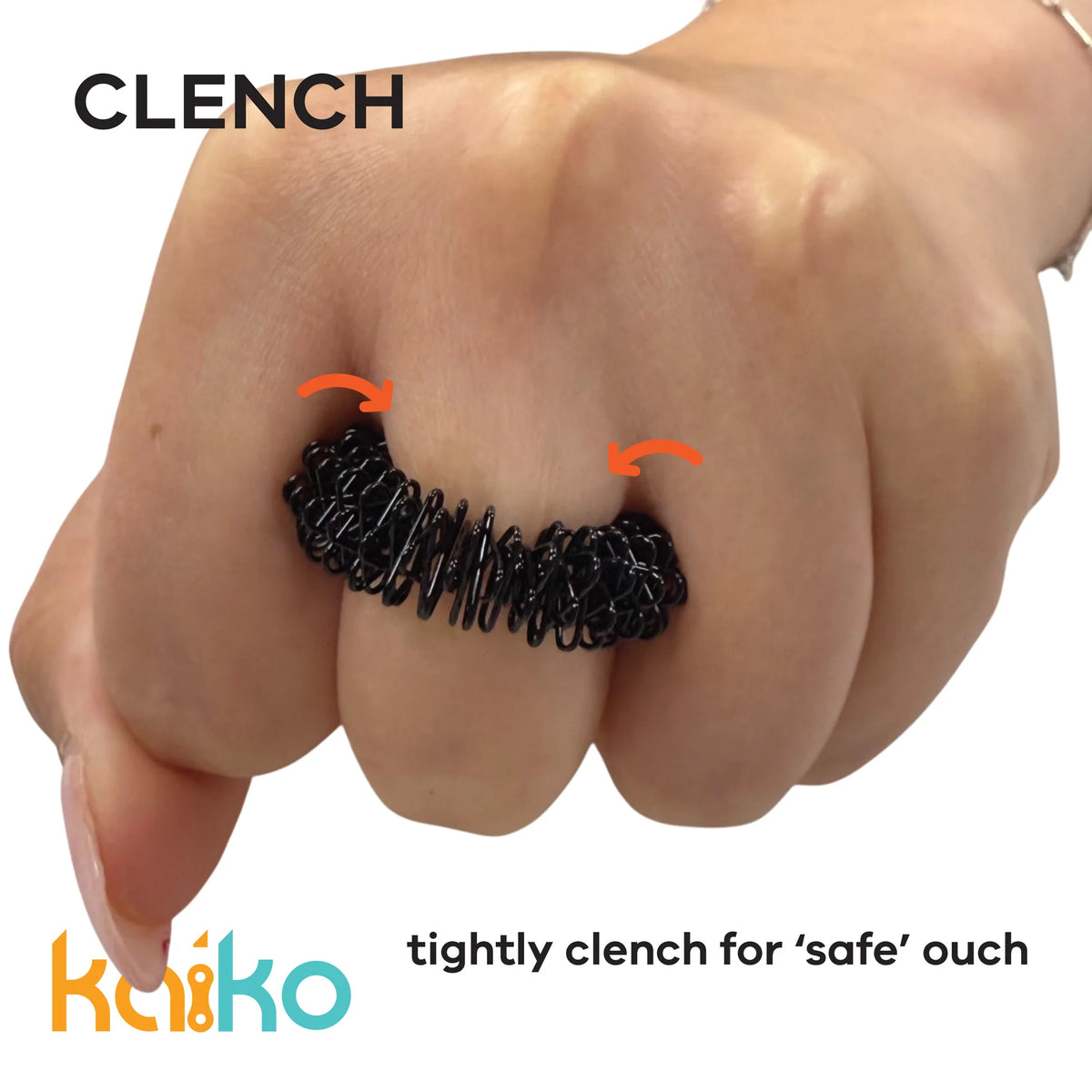 Kaiko Wrist Spikey Bundle Black - 4 Wrist Sizes 2 Ring Sizes