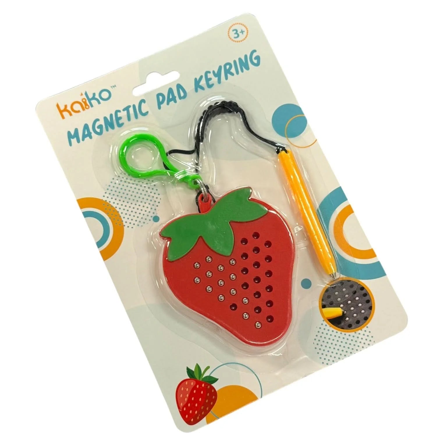 KAIKO Magnetic Pad Keyring - Strawberry
