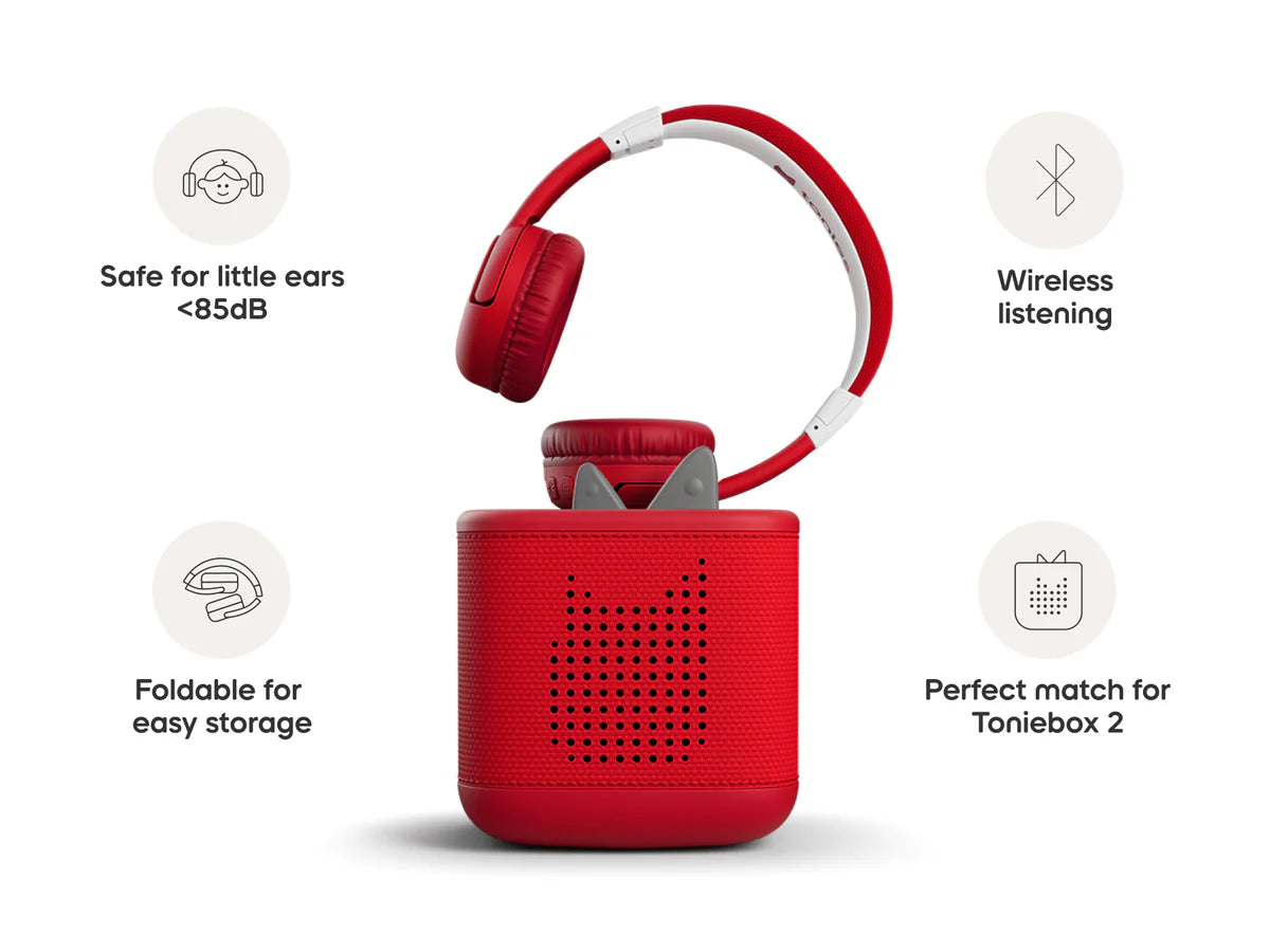 Tonies Bluetooth Headphones Sunset Red