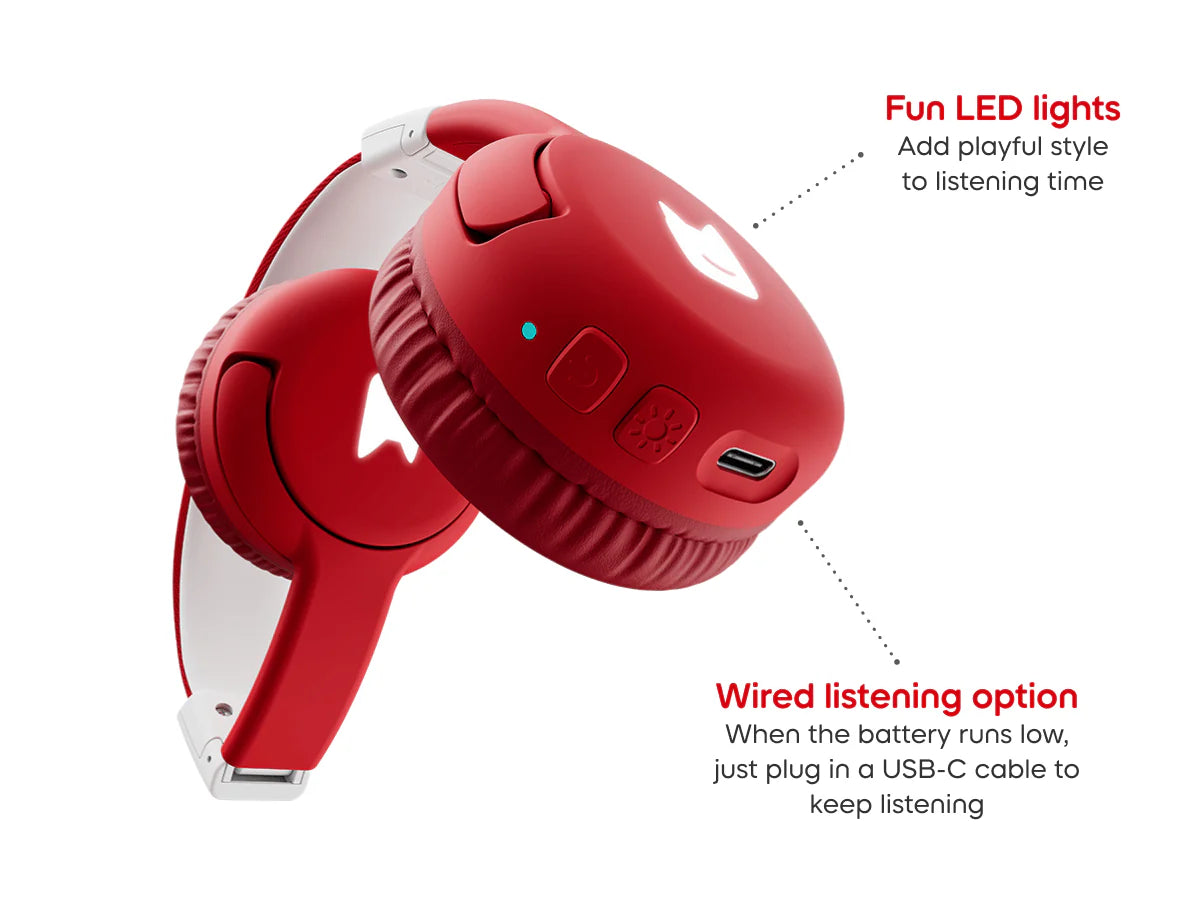 Tonies Bluetooth Headphones Sunset Red