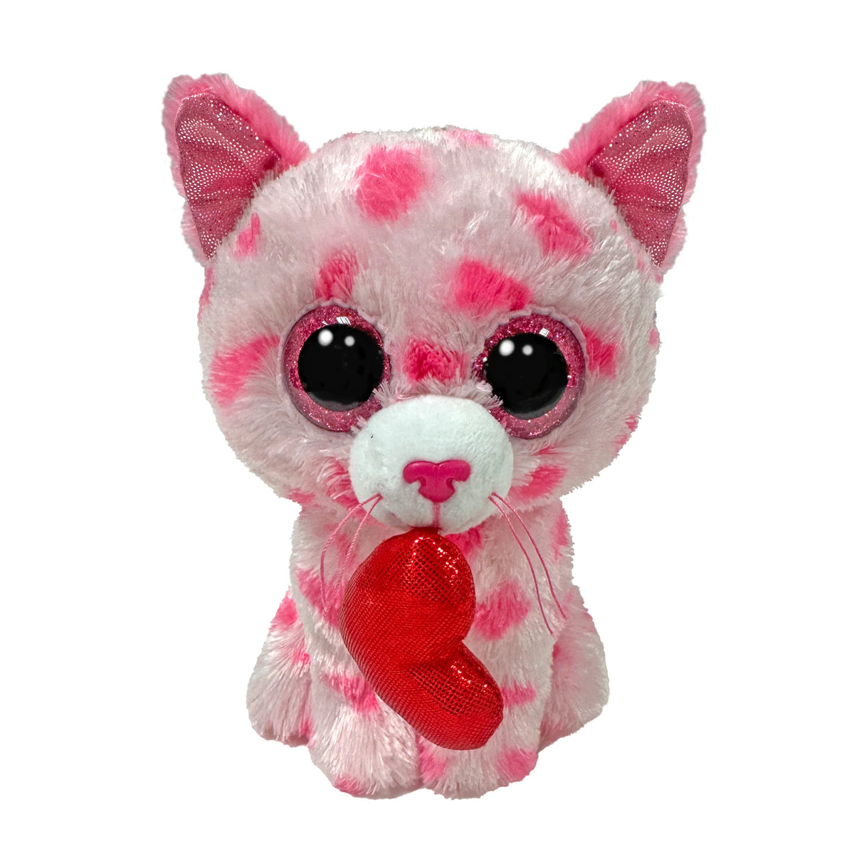 SWEET Cat with Heart TY Beanie Boos Regular