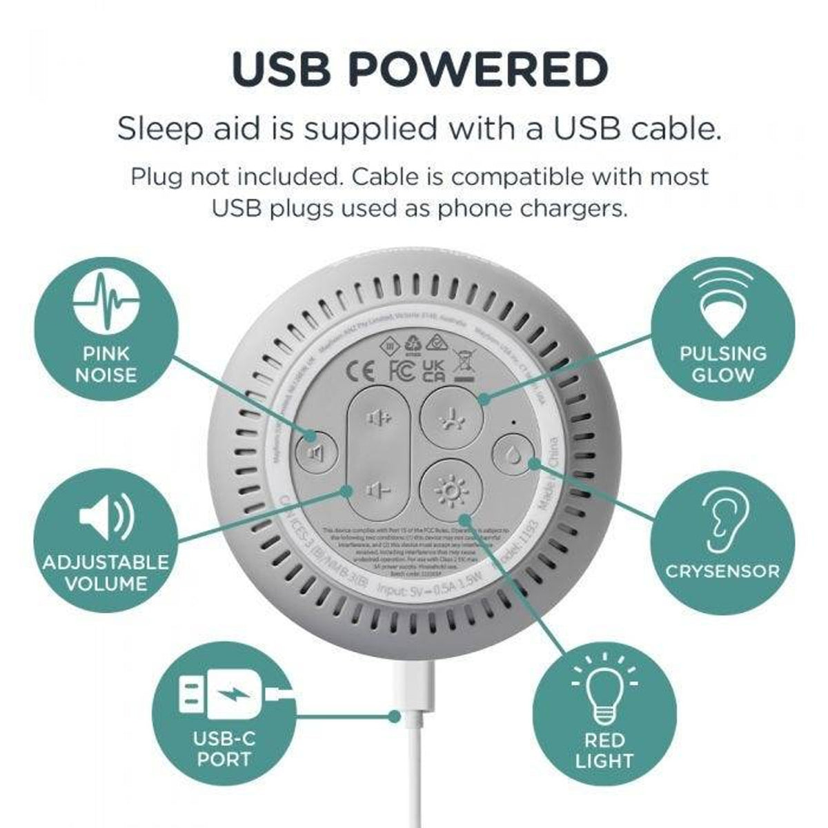 Tommee Tippee Dream Maker Baby Sleep Aid  USB Charge