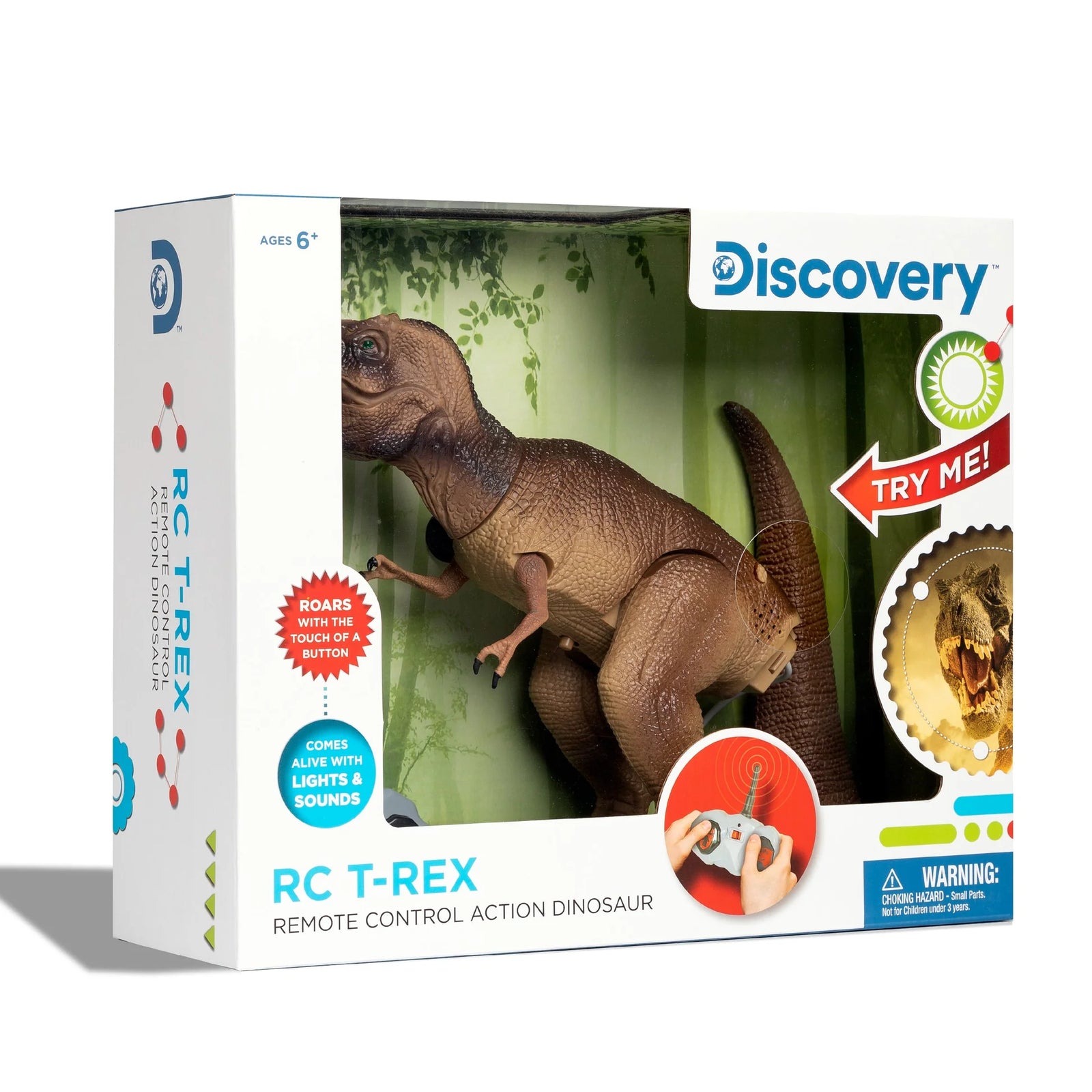 Discovery R/C T-Rex Dinosaur req 2 AAA, 3 AA batteries