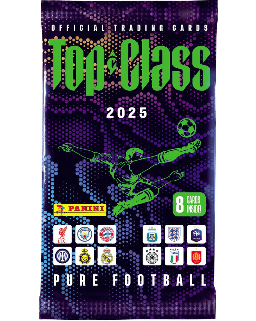 Top Class Soccer 2025 Trading Cards Booster 8 Card Pack