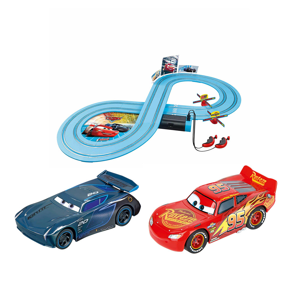 Carrera First Disney Cars Slot Car Set req 4 x C batteries