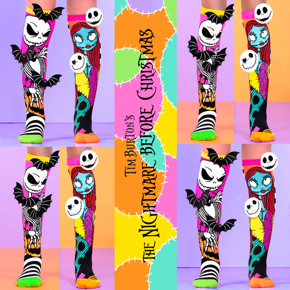 Mad Mia Disney Nightmare Before Christmas Socks One Size 6-99