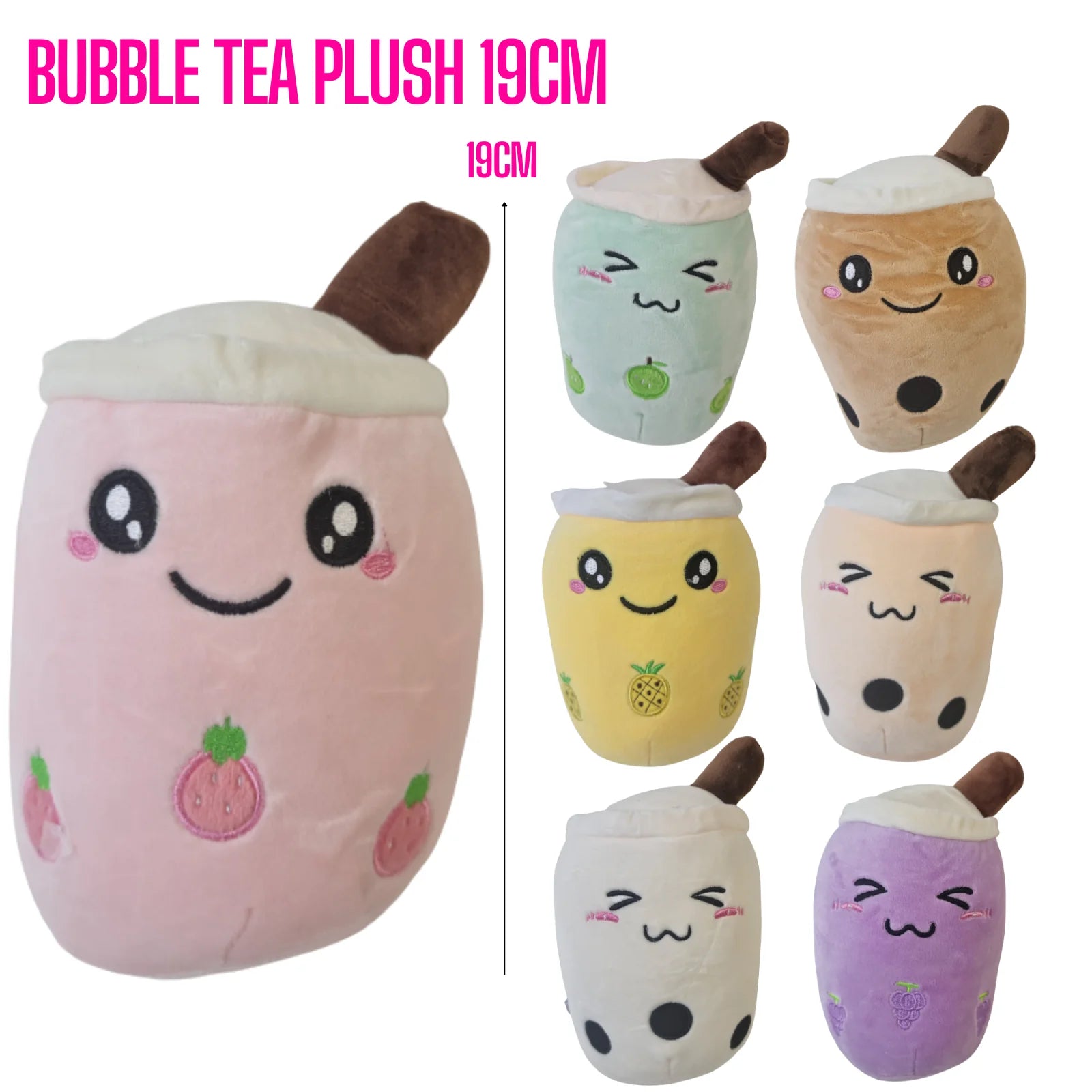 Bubble Tea Plush 19cm Asstd
