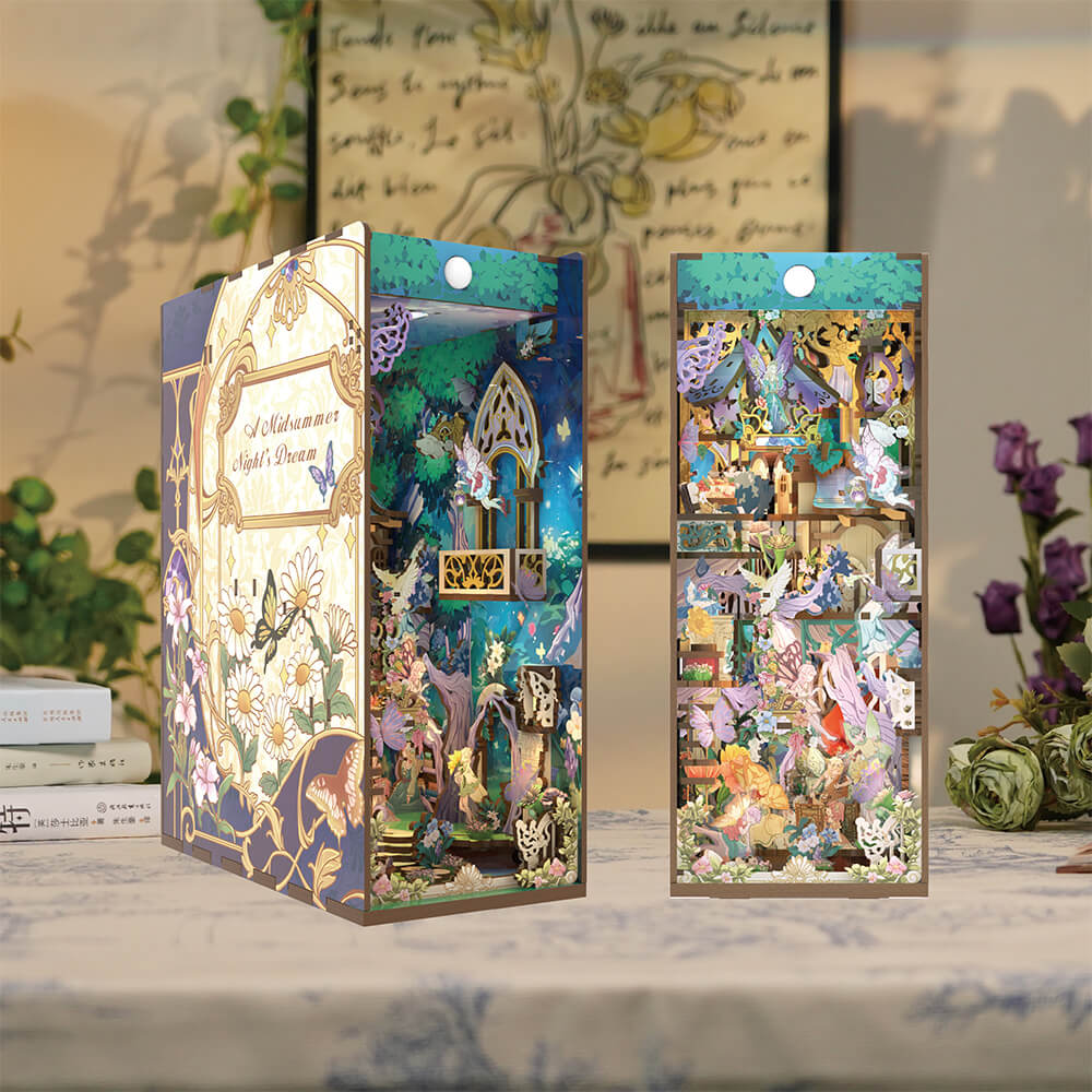 Tonecheer A Midsummer Night's Dream 3D Puzzle Book Nook Kit req 3 x AA batteries