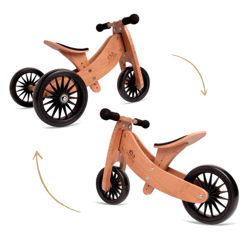 Balance Bike/Trike Kinderfeets Tiny Tot Plus Bamboo