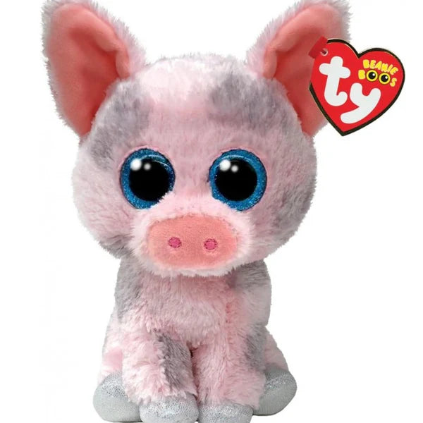 HAMBONE Pig Purple Spots TY Beanie Boo Regular