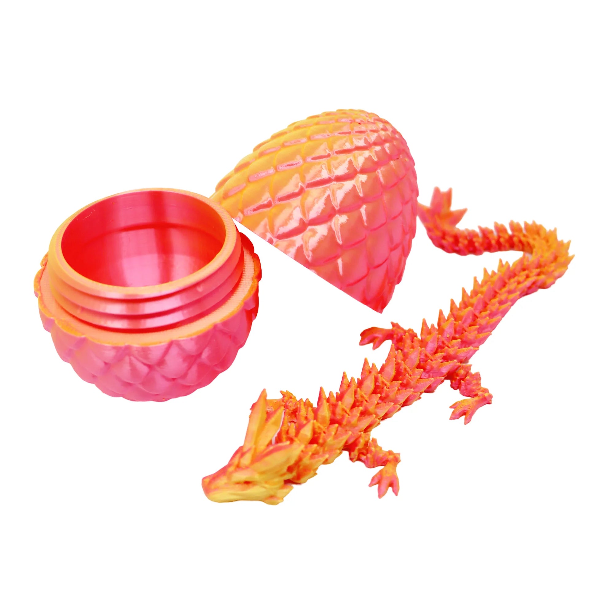 3D Printed Dragon's Egg - Red