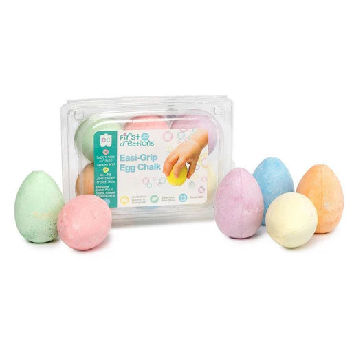 First Creations Easi-Grip Egg Chalk Set of 6