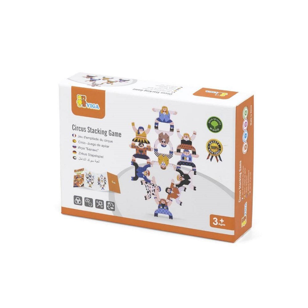 Viga Wooden Circus Stacking Game