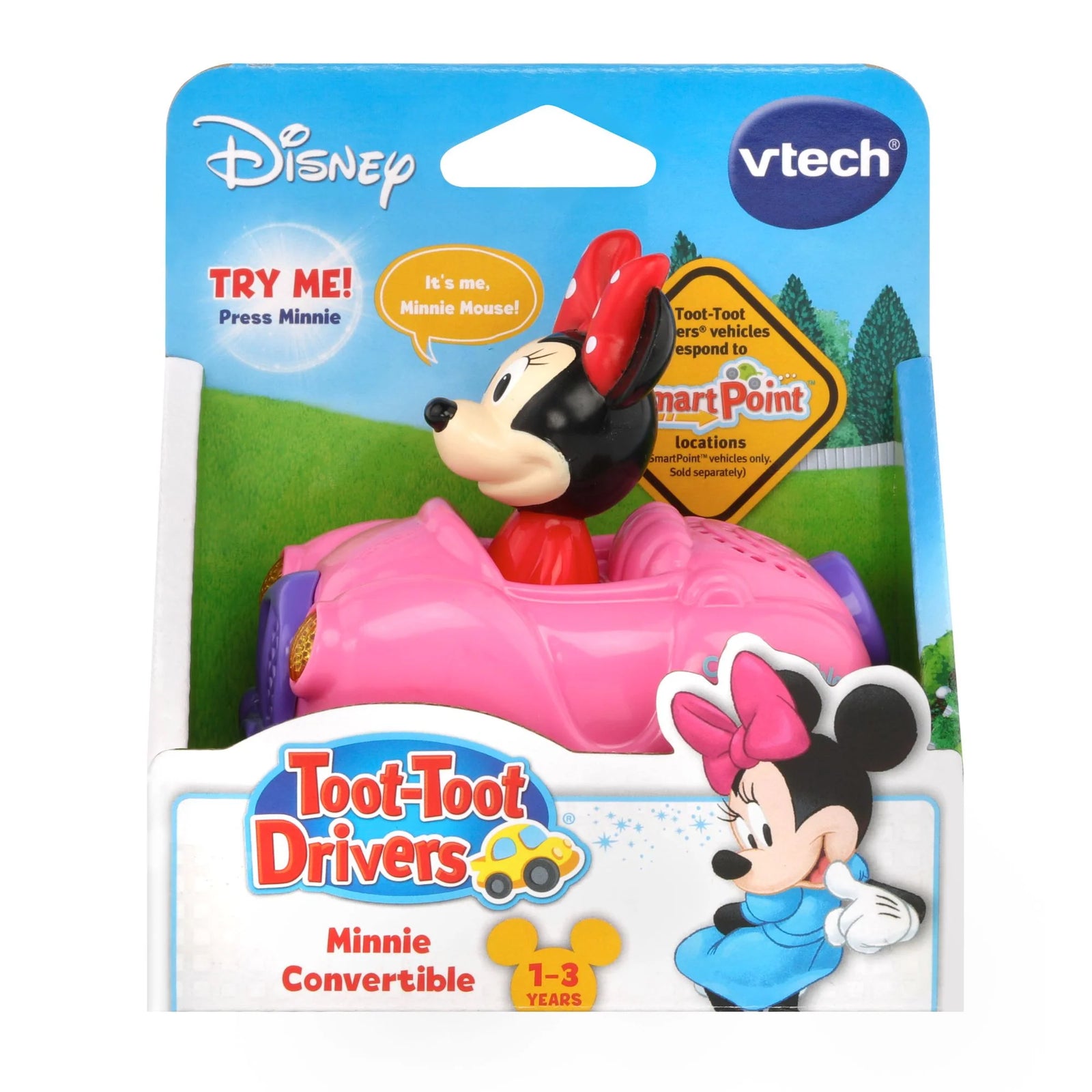 Vtech Toot Toot Disney Vehicles Minnie Convertible