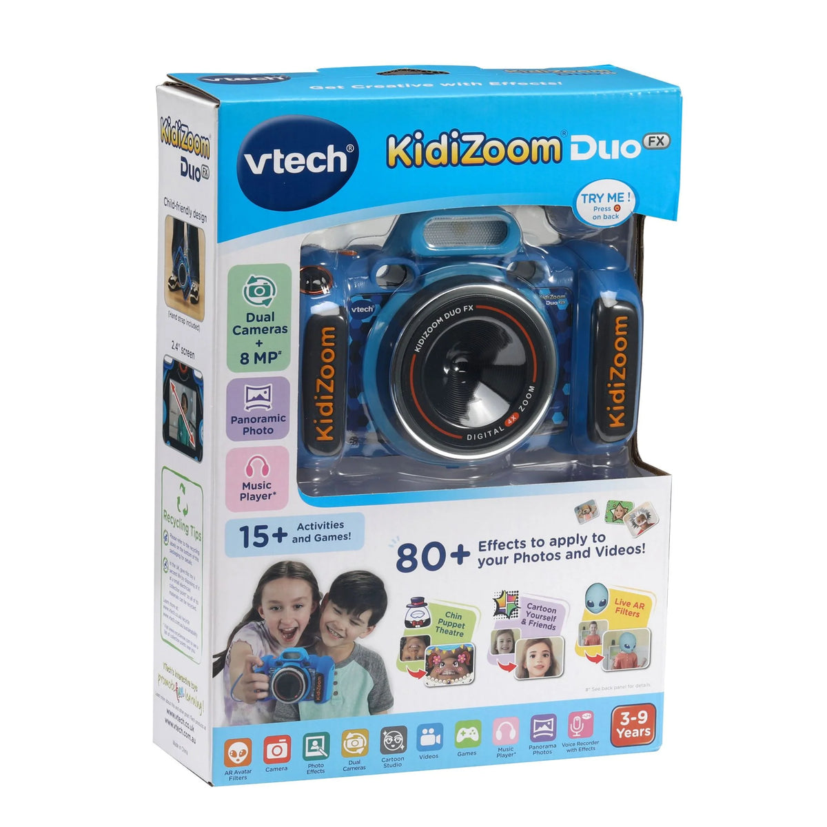 Vtech Kidizoom Duo FX Camera Blue 4 x AA demo batteries incl