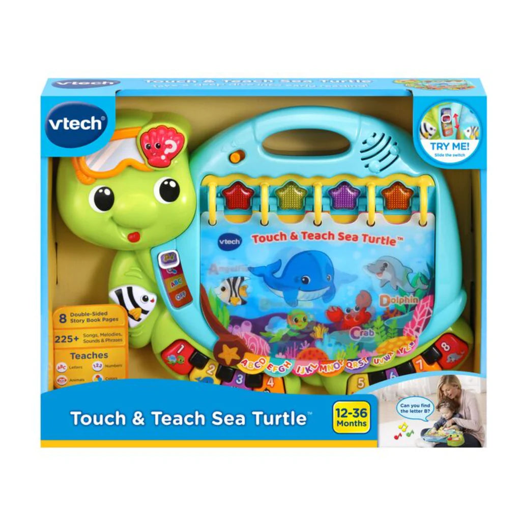 Vtech Touch and Teach Sea Turtle includes 2 x AA demo batteries