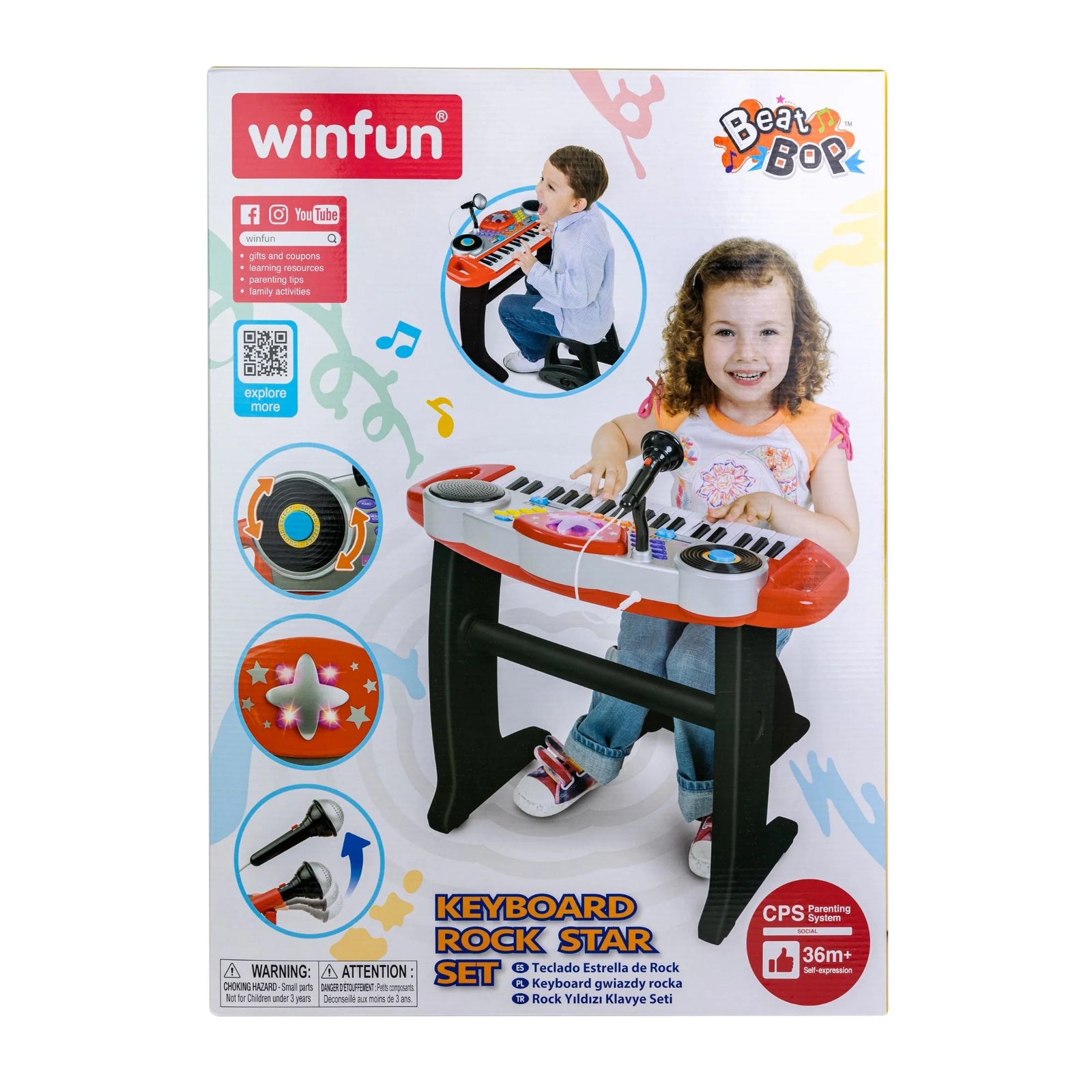 Winfun Beat Bop Keyboard Rockstar req 4 x AA batteries