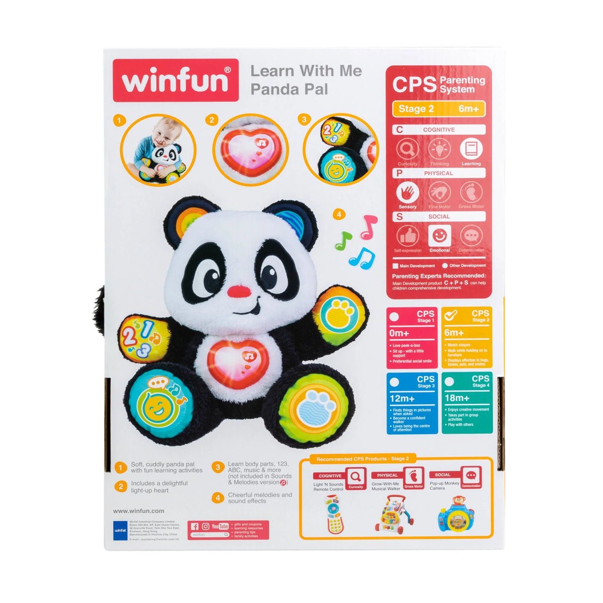 Winfun Learn With Me Panda Pal MUSICAL ONLY
