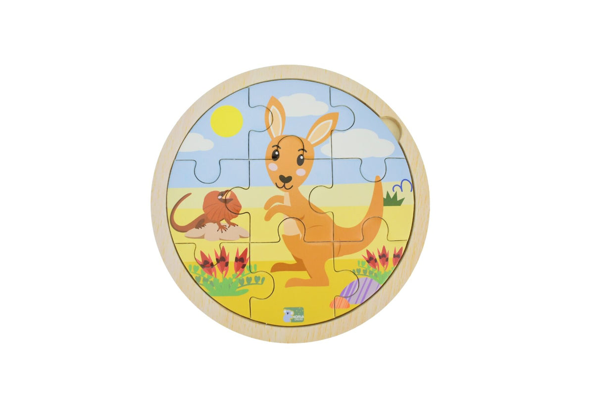 Bush Buddies 9pc Jigsaw Puzzle - Kangaroo